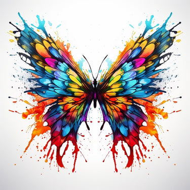 Abstract Butterfly Canvas on Canvas